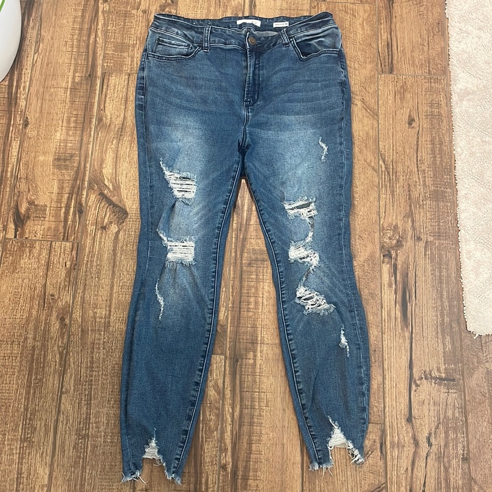Altared state skinny distress jeans